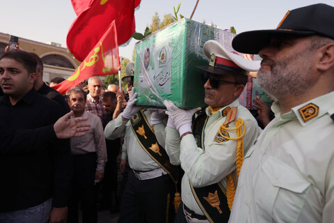 تصاویر/ تشییع شهید مدافع امنیت در بوشهر