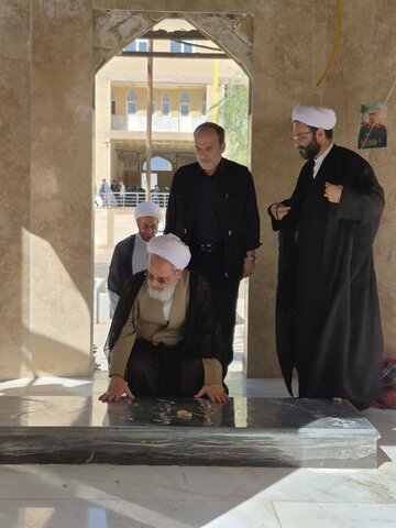 تصاویر/ حضور آیت الله اعرافی در اردوی طلاب مدرسه علمیه جهانگیرخان قم در مدرسه علمیه الغدیر نراق