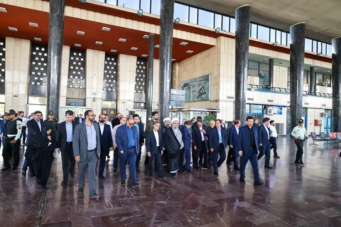 تصاویر | آیین نامگذاری ساختمان ایستگاه راه آهن تبریز به نام آیت الله شهید سیدمحمدعلی آل هاشم