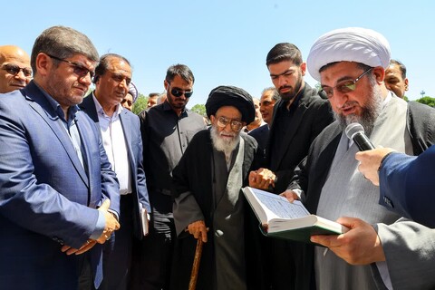 تصاویر | آیین نامگذاری ساختمان ایستگاه راه آهن تبریز به نام آیت الله شهید سیدمحمدعلی آل هاشم