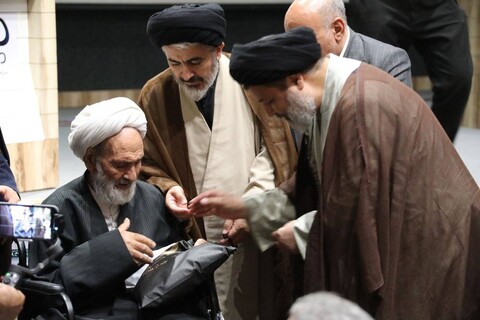 تصاویر/ آیین نکوداشت حجت الاسلام حاج شیخ توحید اللهوردی زاده در ماکو