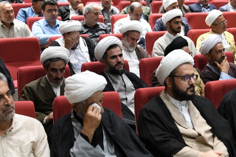 تصاویر/ آیین نکوداشت حجت الاسلام حاج شیخ توحید اللهوردی زاده در ماکو