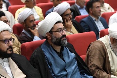 تصاویر/ آیین نکوداشت حجت الاسلام حاج شیخ توحید اللهوردی زاده در ماکو