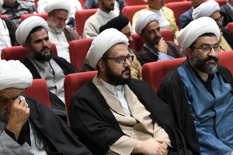 تصاویر/ آیین نکوداشت حجت الاسلام حاج شیخ توحید اللهوردی زاده در ماکو