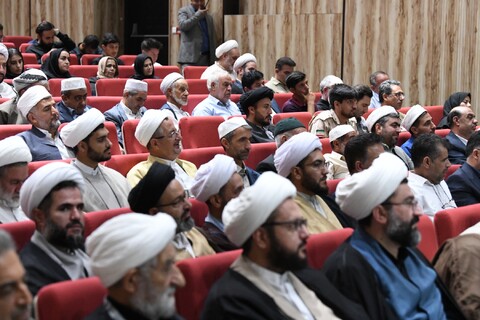 تصاویر/ آیین نکوداشت حجت الاسلام حاج شیخ توحید اللهوردی زاده در ماکو