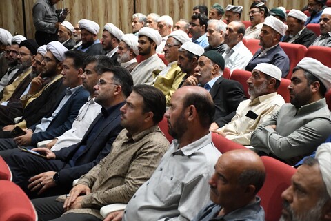 تصاویر/ آیین نکوداشت حجت الاسلام حاج شیخ توحید اللهوردی زاده در ماکو