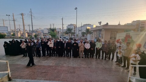 تصاویر/ تجدید میثاق امام جمعه گناوه با آرمان‌های شهدا