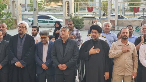 تصاویر/ تجدید میثاق امام جمعه گناوه با آرمان‌های شهدا