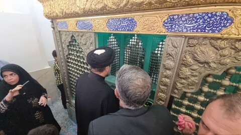 تصاویر/ تجدید میثاق امام جمعه گناوه با آرمان‌های شهدا