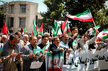 تصاویر/ راهپیمایی مردم ارومیه در محکومیت جنایات رژیم صهیونیستی