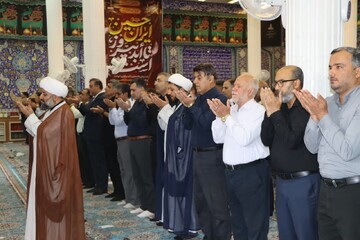 نماز جمعه خارگ به روایت تصویر