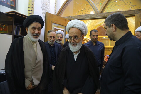 تصاویر / مراسم ترحیم مرحوم آیت الله نعیم آبادی (ره) در قم