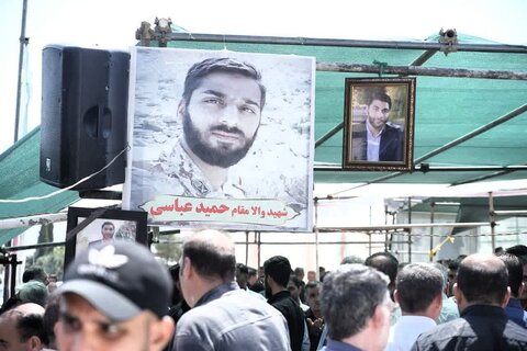 تصاویر مراسم اربعین شهدای جنگ ۱۲ روزه در خرم آباد