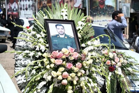 تصاویر مراسم اربعین شهدای جنگ ۱۲ روزه در خرم آباد