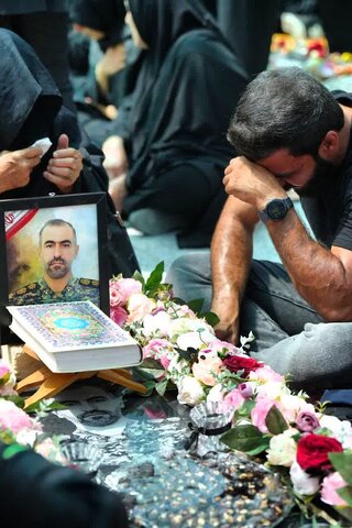 تصاویر مراسم اربعین شهدای جنگ ۱۲ روزه در خرم آباد