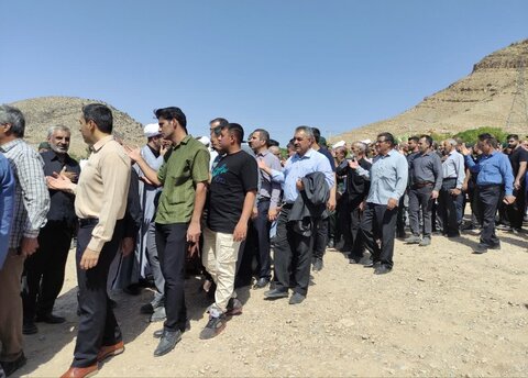 تشییع باشکوه پیکر شهید والامقام «علی بداق» در خرم‌آباد