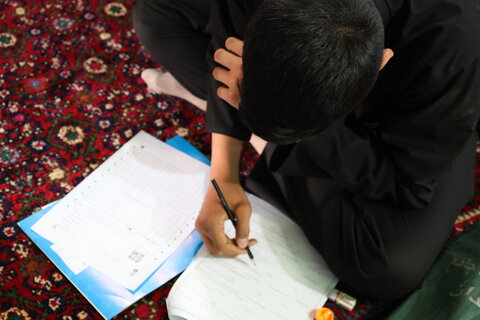 برگزاری آزمون ورودی حوزه علمیه در همدان