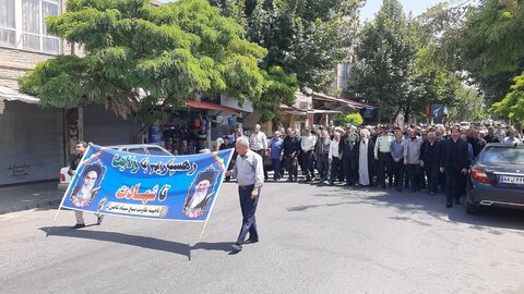 تصاویر/ راهپیمایی نمازگزاران شاهین دژ در حمایت از مردم مظلوم فلسطین و غزه