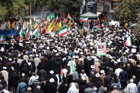 تصاویر/ راهپیمایی جمعه خشم و نصر در قم