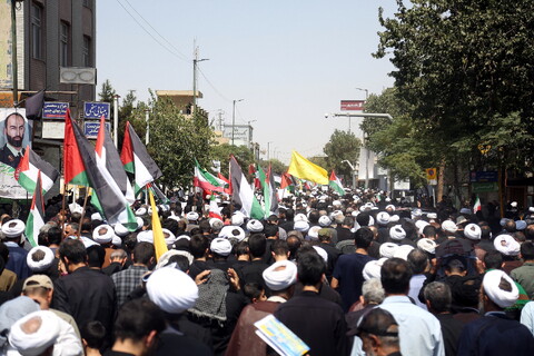 تصاویر/ راهپیمایی جمعه خشم و نصر در قم