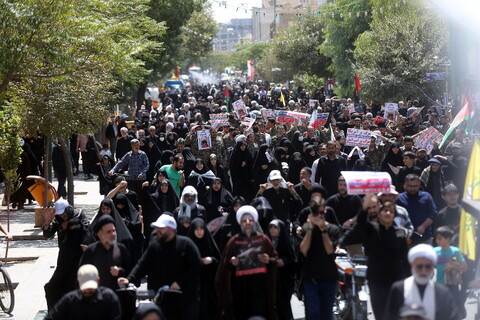 تصاویر/ راهپیمایی جمعه خشم و نصر در قم