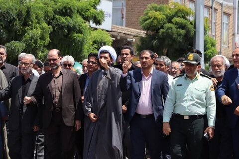 تصاویر/ راهپیمایی ضد صهیونیستی مردم تکاب