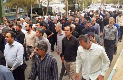 عکس/ حضور پرشور مردم آران وبیدگل در راهپیمایی جمعه خشم