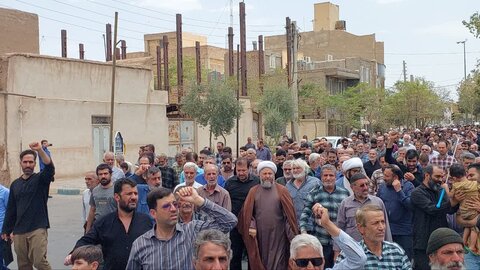 عکس/ حضور پرشور مردم آران وبیدگل در راهپیمایی جمعه خشم