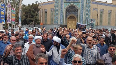 عکس/ حضور پرشور مردم آران وبیدگل در راهپیمایی جمعه خشم