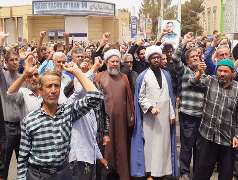 عکس/ حضور پرشور مردم آران وبیدگل در راهپیمایی جمعه خشم