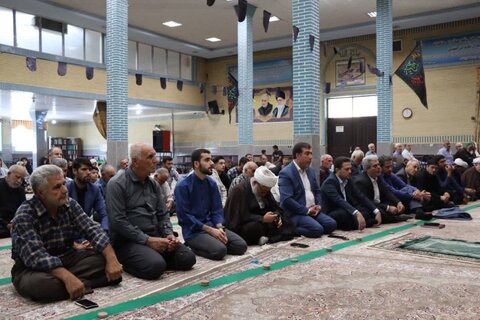 تصاویر/ آیین عبادی سیاسی نماز جمعه نوشین شهر