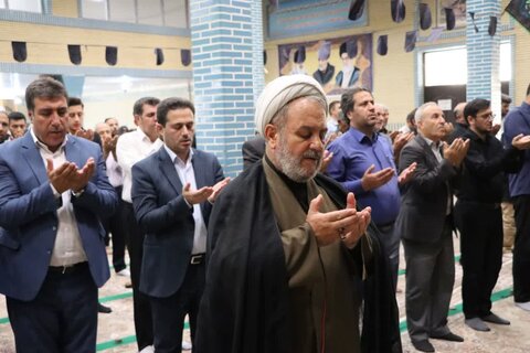 تصاویر/ آیین عبادی سیاسی نماز جمعه نوشین شهر