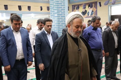 تصاویر/ آیین عبادی سیاسی نماز جمعه نوشین شهر