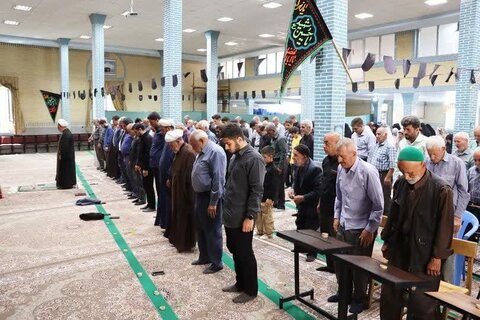 تصاویر/ آیین عبادی سیاسی نماز جمعه نوشین شهر