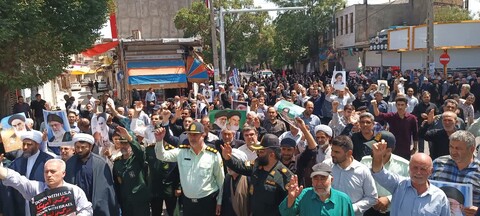 تصاویر/ راهپیمایی مردم غیور و ولایت مدار میانه در حمایت از مردم غزه