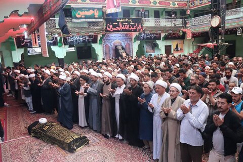 کارگل؛ عالم ربانی شیخ احمد شعبانی (رح) کو آہوں اور سسکیوں کے ساتھ سپرد خاک کر دیا گیا