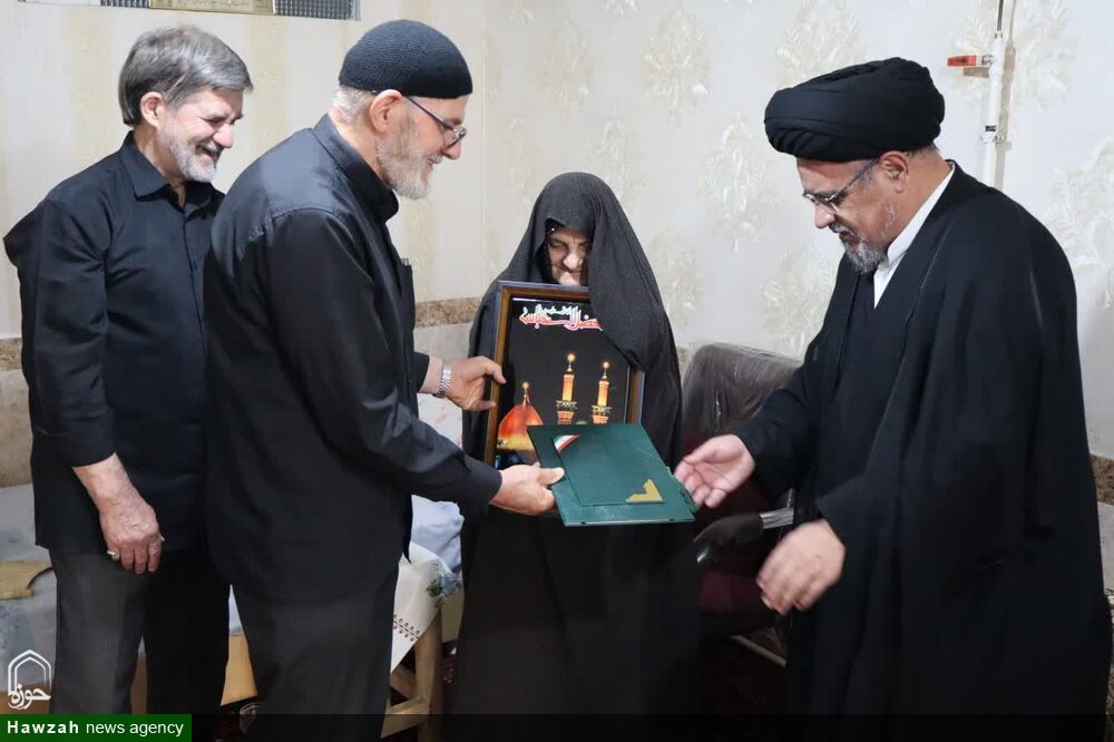 دیدار امام جمعه شهرستان بناب با خانواده‌های معظم شهیدان پوراصل و امیررستمی