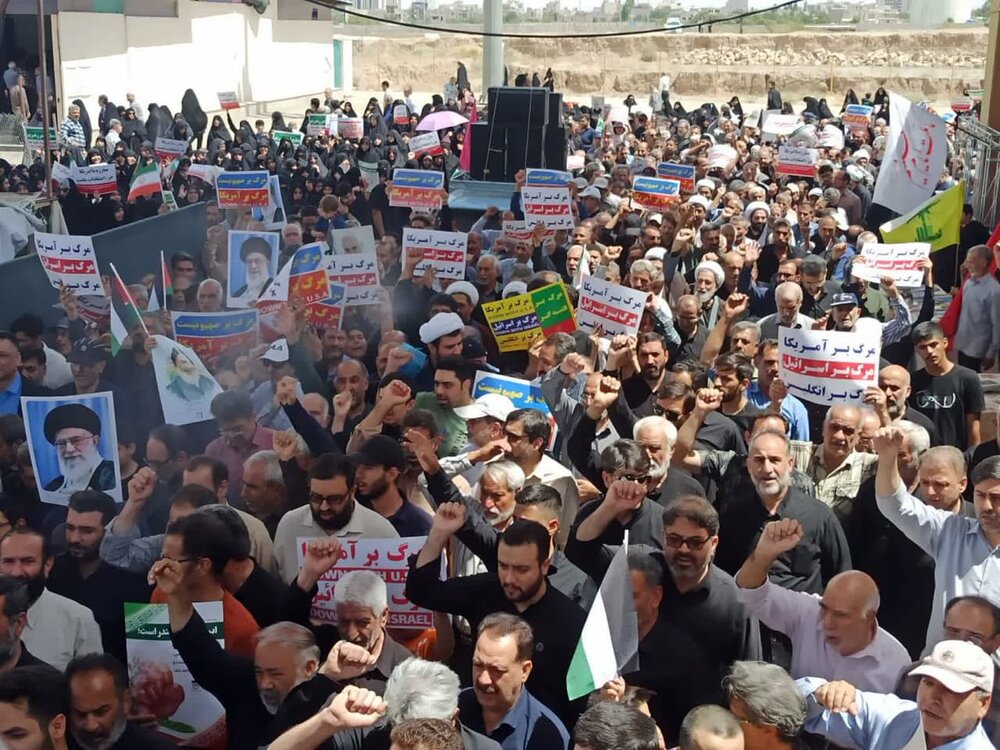 راهپیمایی جمعه خشم مردم کاشان در محکومیت حملات اسرائیل به غزه+ عکس و فیلم