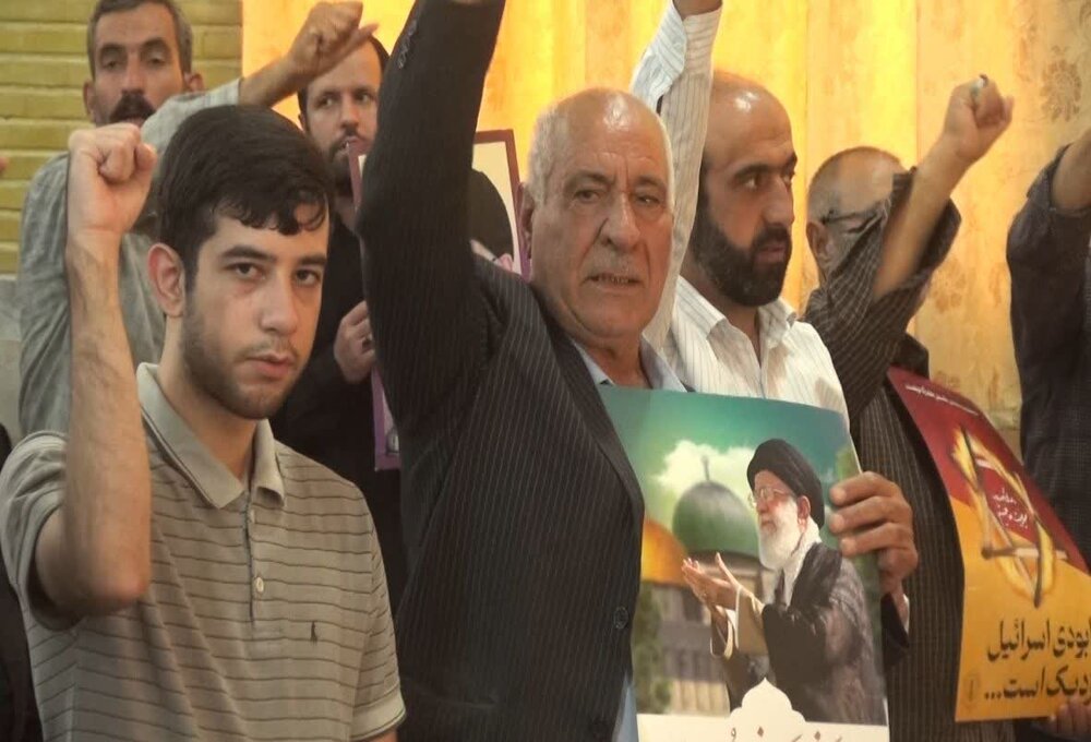 فیلم| فریاد مردم شهرستان بدره در حمایت از مردم غزه