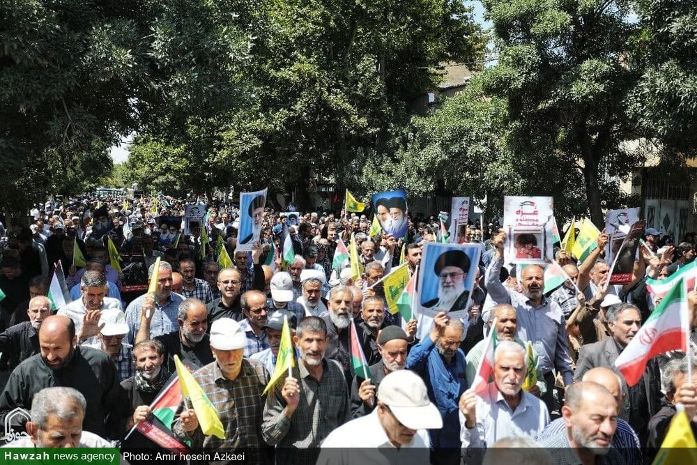 فریاد همدانی‌ها علیه جنایات رژیم صهیونیستی در «جمعه‌های خشم»+تصاویر