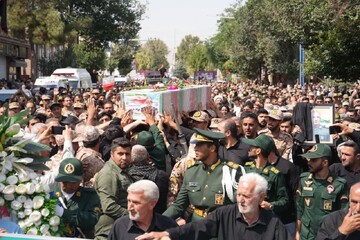 تصاویر/ تشییع پیکر مطهر شهید جواد نارنجی در ارومیه