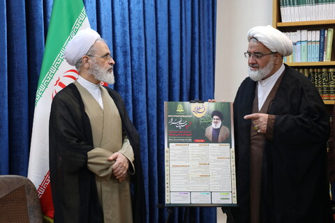 تصاویر/  نشست خبري رونمایی از پوستر فراخوان مقالات کنگره علمی و بین‌المللی امناءالرسل