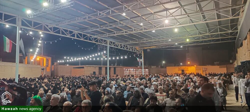 مراسم گرامیداشت شهید دفاع مقدس صادق پشت یافته در شهر میانرود دزفول