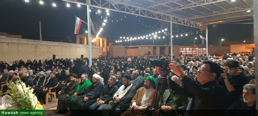 مراسم گرامیداشت شهید دفاع مقدس صادق پشت یافته در شهر میانرود دزفول