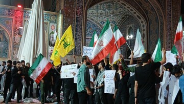 اجتماع پرشور دانشجویان انقلابی مشهد در محکومیت نسل‌کشی مردم غزه+ تصاویر