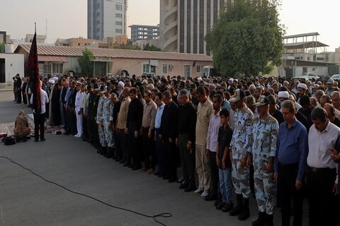 تصاویر/ تشییع شهید ایمان قائدی در بوشهر