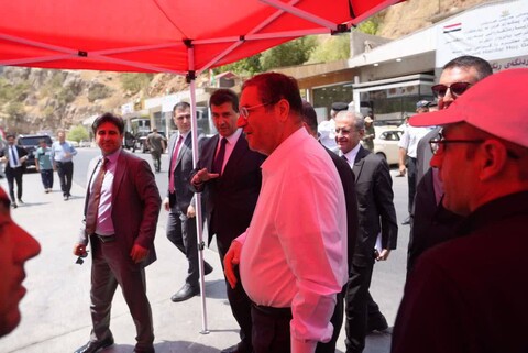 تصاویر/ سفر استاندار آذربایجان غربی به اقلیم کردستان عراق