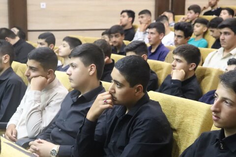 تصاویر/ آیین افتتاحیه دوره میثاق طلبگی حوزه علمیه آذربایجان غربی