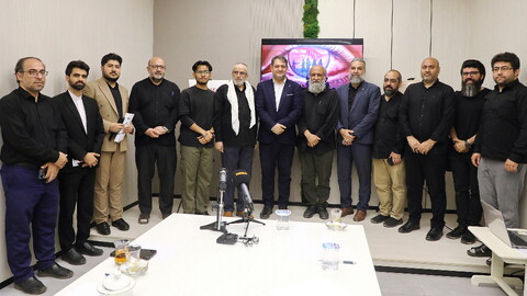 تصاویر/ مراسم رونمایی از نشان ویژه و پوستر دومین رویداد بین المللی نحن ابناء الحسین(ع)