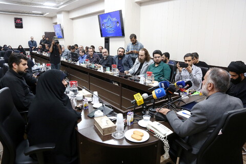 تصاویر/ نشست خبری قرارگاه مردمی اربعین استان قم